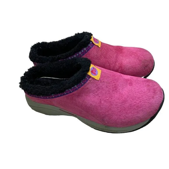 Merrell Hot Pink Kids Girls Camping Shoes Slip On House Shoes Size 5.5