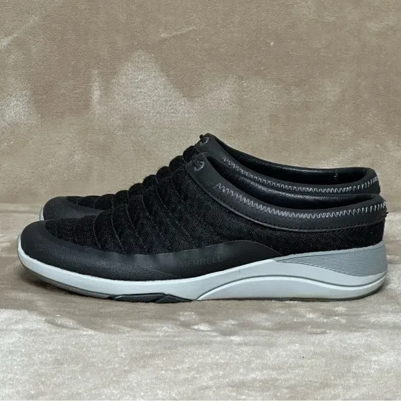 Merrell J02298 Applaud Breeze Mule Black Slip On Clog Size 7.5