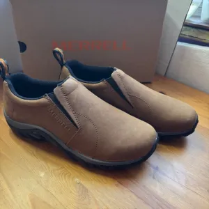 Merrell Jungle moc nubuck brown slip on men's shoes size 8.5 new in box
