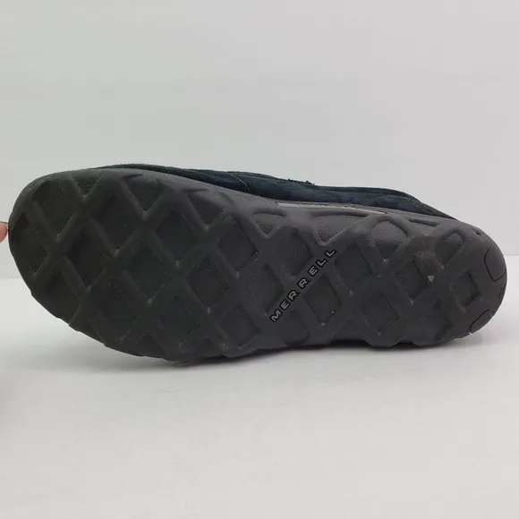 Merrell Jungle Moc Youth Boys Size 7Y Black Leather Slip On Outdoors Shoes