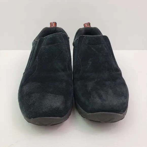 Merrell Jungle Moc Youth Boys Size 7Y Black Leather Slip On Outdoors Shoes