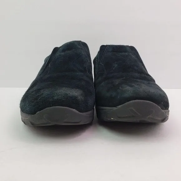 Merrell Jungle Moc Youth Boys Size 7Y Black Leather Slip On Outdoors Shoes