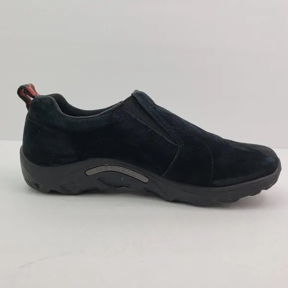 Merrell Jungle Moc Youth Boys Size 7Y Black Leather Slip On Outdoors Shoes