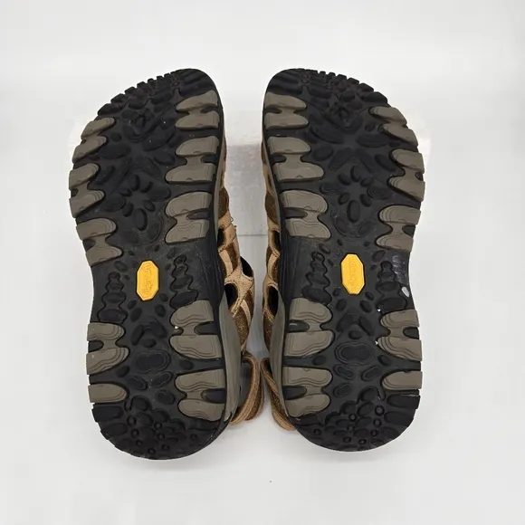 Merrell Kangaroo Sport Sandals Brown Leather Men's Shoes Size 8