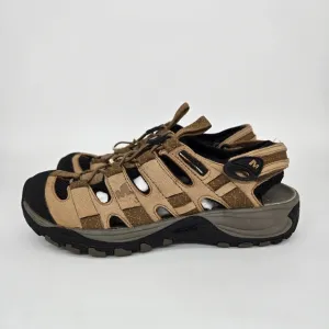 Merrell Kangaroo Sport Sandals Brown Leather Men's Shoes Size 8