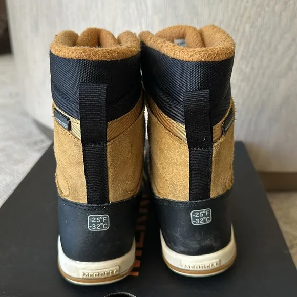Merrell Kids Snow Bank 2.0 WaterProof Boots in Wheat