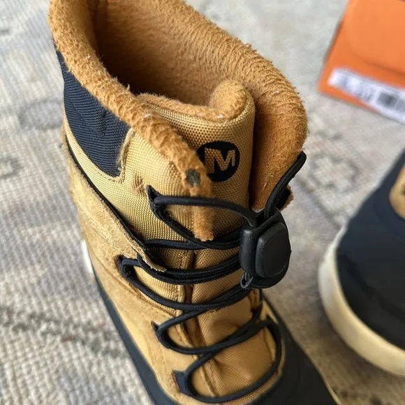 Merrell Kids Snow Bank 2.0 WaterProof Boots in Wheat