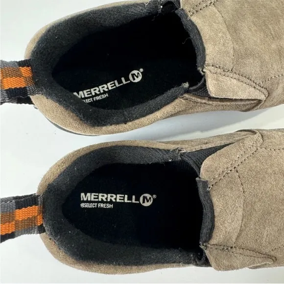 Merrell Kids tan hike shoes Slip-On Shoes NEW
