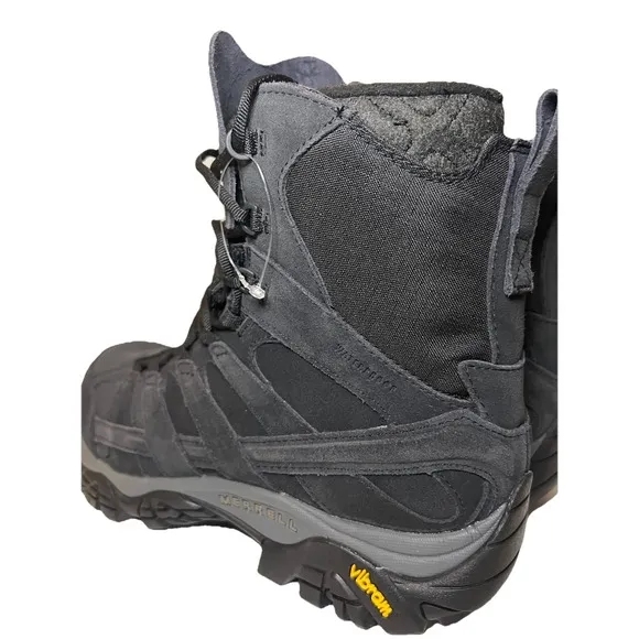 Merrell Men's Moab 2 Decon Polar Waterproof Boots Black Mens Size 7.5 Hiking New