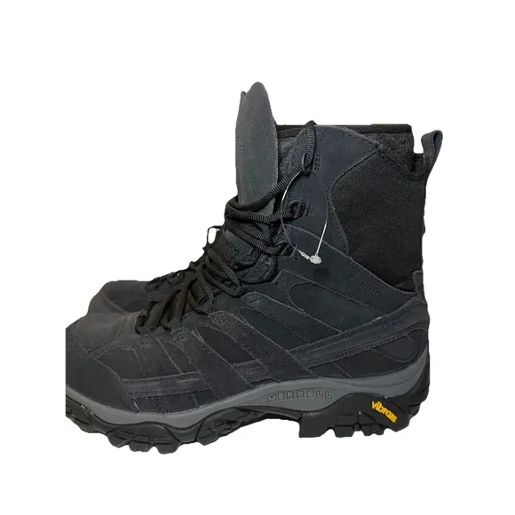 Merrell Men's Moab 2 Decon Polar Waterproof Boots Black Mens Size 7.5 Hiking New