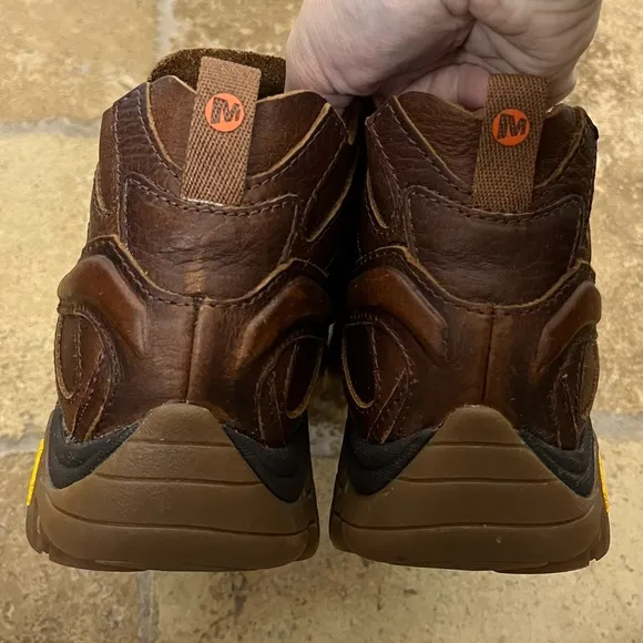 Merrell Men’s Moab 2 Decon Slam Luna Brown Leather Hiking Ankle Boots