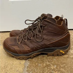 Merrell Men’s Moab 2 Decon Slam Luna Brown Leather Hiking Ankle Boots