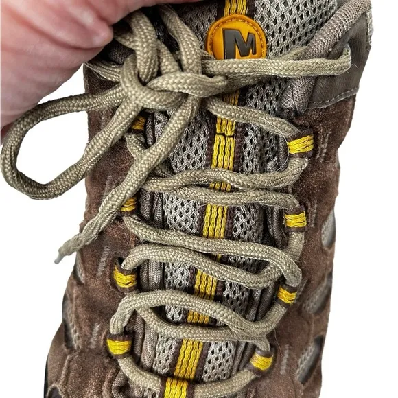 Merrell Men’s Ridgepass Trail/Hiking/Walking Shoes in Boulder/Old Gold Sz 10