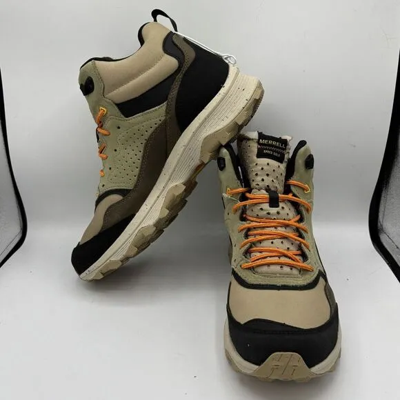 Merrell Men's Speed Solo Mid Clay/Olive Waterproof Hiking Boots J004535-Sz 9.5
