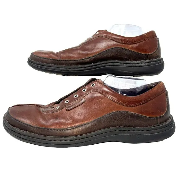Merrell Sojourn Redwood Size 12 Performance Brown Leather Lace Closure Shoes