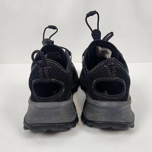 Merrell Speed Strike Black and Purple Hiking Shoes With Breathable Mesh Size 8