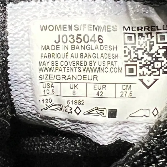 Merrell Therma Aurora 2 Women's Size 10.5 Waterproof Black Boots High J035046‎