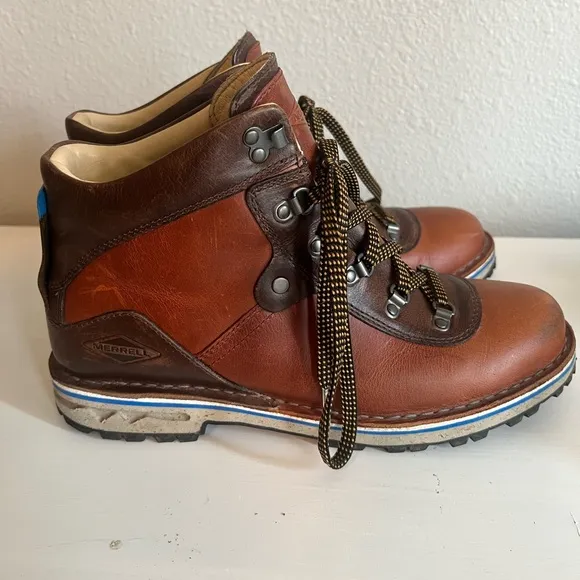 Merrell Waitsfield Sugarbush Waterproof Leather Hiking Boots Size 8.5