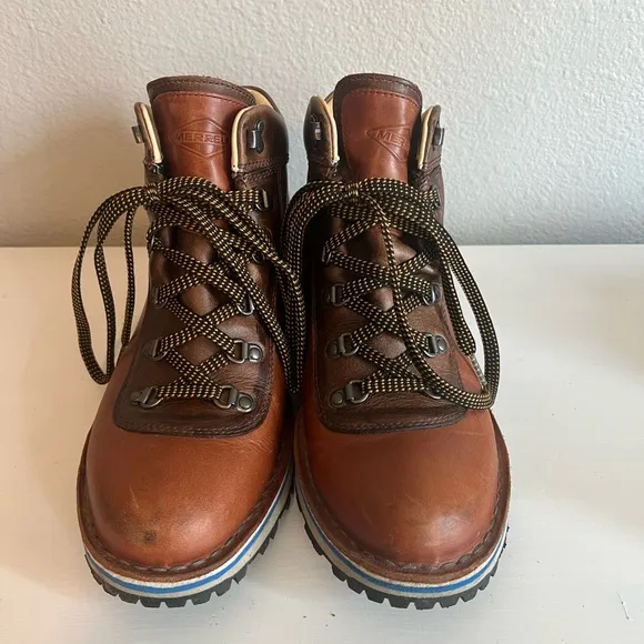 Merrell Waitsfield Sugarbush Waterproof Leather Hiking Boots Size 8.5