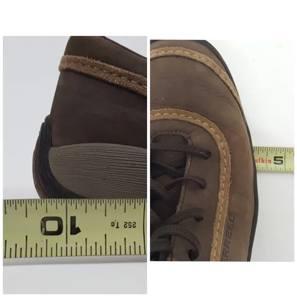 Merrell Walking Hiking Shoes Leather Brown Size 9