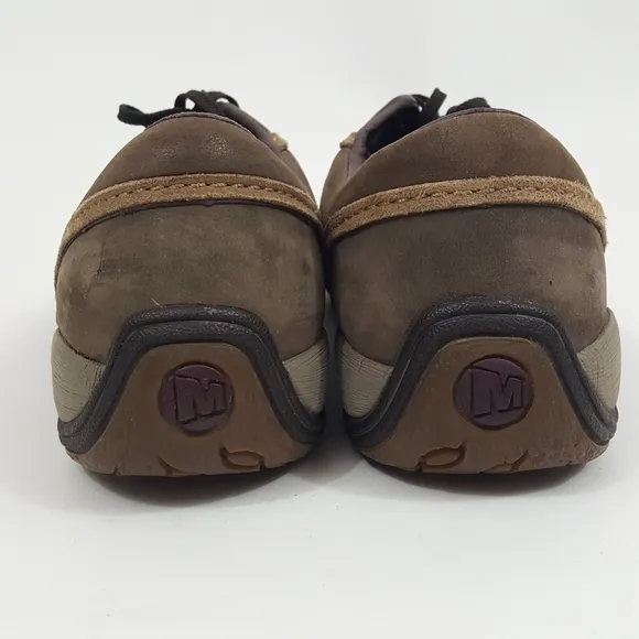 Merrell Walking Hiking Shoes Leather Brown Size 9