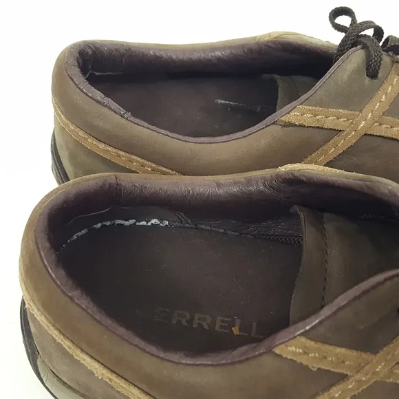 Merrell Walking Hiking Shoes Leather Brown Size 9