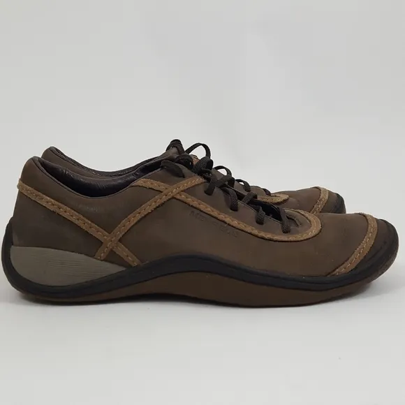 Merrell Walking Hiking Shoes Leather Brown Size 9
