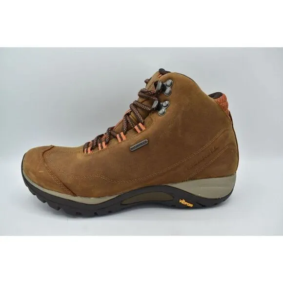 Merrell Women Size 10.5 Siren Traveller 3 Mid Waterproof Tan Nubuck Hiking Boots