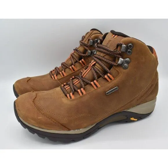 Merrell Women Size 10.5 Siren Traveller 3 Mid Waterproof Tan Nubuck Hiking Boots