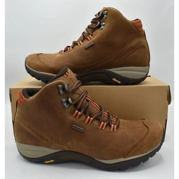 Merrell Women Size 10.5 Siren Traveller 3 Mid Waterproof Tan Nubuck Hiking Boots