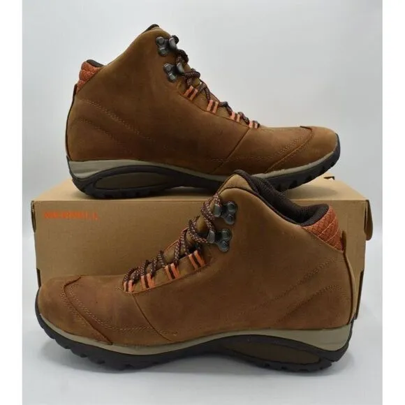 Merrell Women Size 10.5 Siren Traveller 3 Mid Waterproof Tan Nubuck Hiking Boots