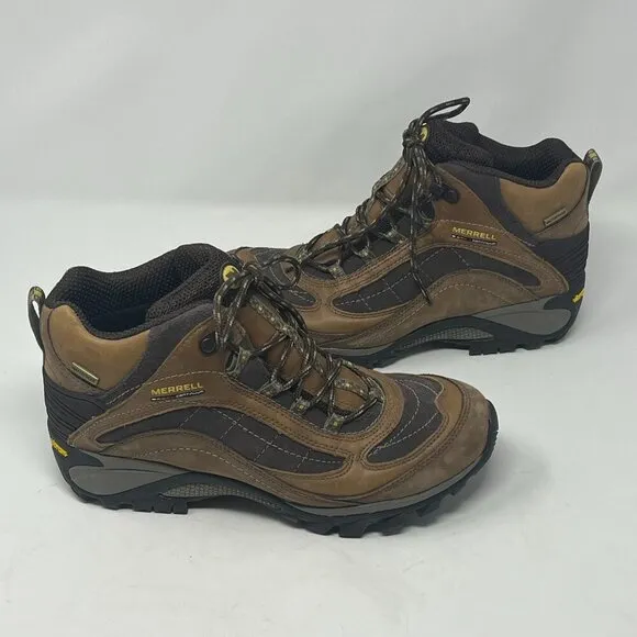 Merrell women's Continuum hiking boots 9 brown GUC