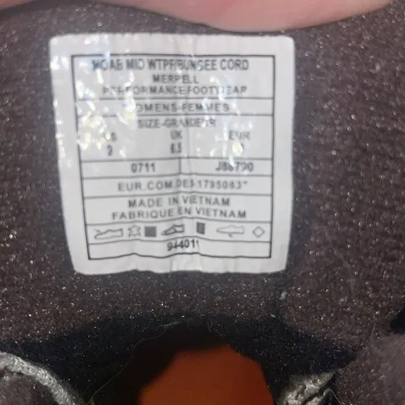 Merrell Women’s Sz 9 Moab Mid Ankle Hiking Boots
