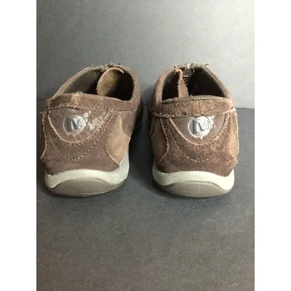 Merrell Women's Zip Espresso Suede Sneaker Walking Shoes Brown Size 8.5