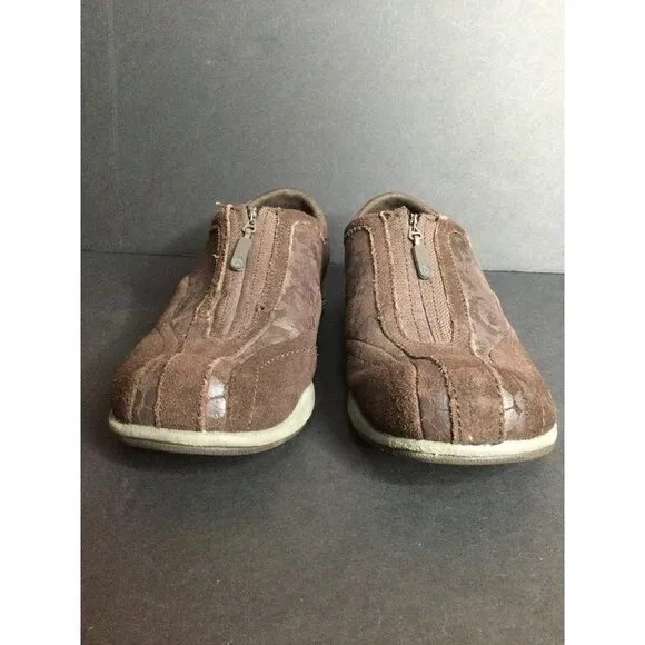 Merrell Women's Zip Espresso Suede Sneaker Walking Shoes Brown Size 8.5