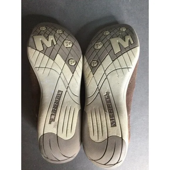 Merrell Women's Zip Espresso Suede Sneaker Walking Shoes Brown Size 8.5