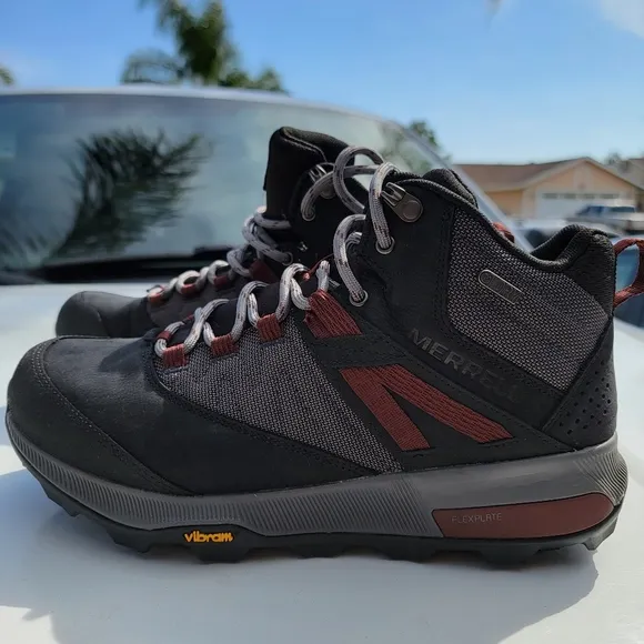 Merrell Zion Mid Waterproof Black Men's Hiking Boots J16885