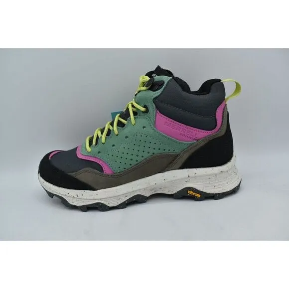 Merrell Womens Size 7 Speed Solo Mid Rock Multi Waterproof Hiking Boots Shoes