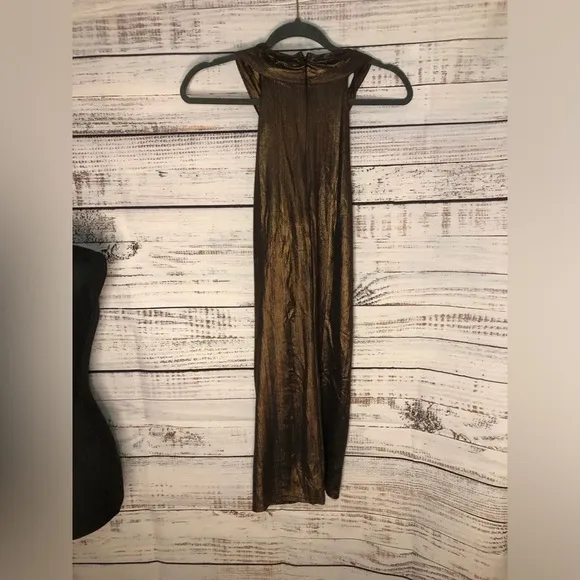 Metallic Bronze Dress