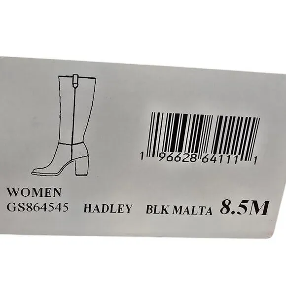 MIA Hadley Block-Heel Tall Boots in Black NIB NEW Size 8.5