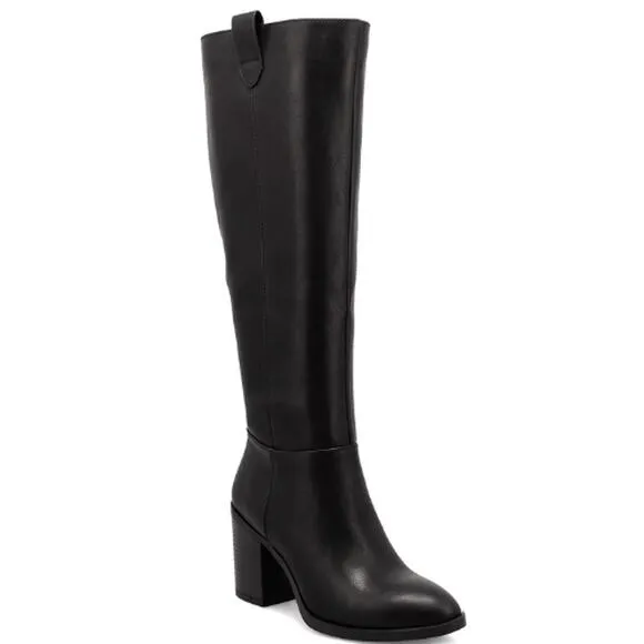 MIA Hadley Block-Heel Tall Boots in Black NIB NEW Size 8.5