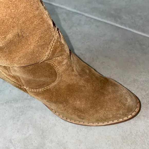 Michael Kors Brown Suede Leather Fashion Boots