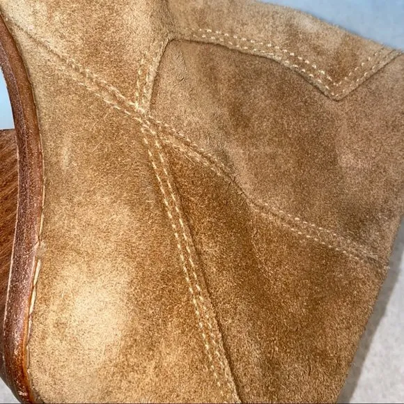 Michael Kors Brown Suede Leather Fashion Boots