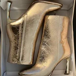 Michael Kors Gold Stiletto Heeled Boots