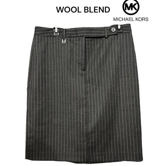 MICHAEL KORS *NWT* WOOL BLEND FULLY LINED PENCIL SKIRT SIZE 10