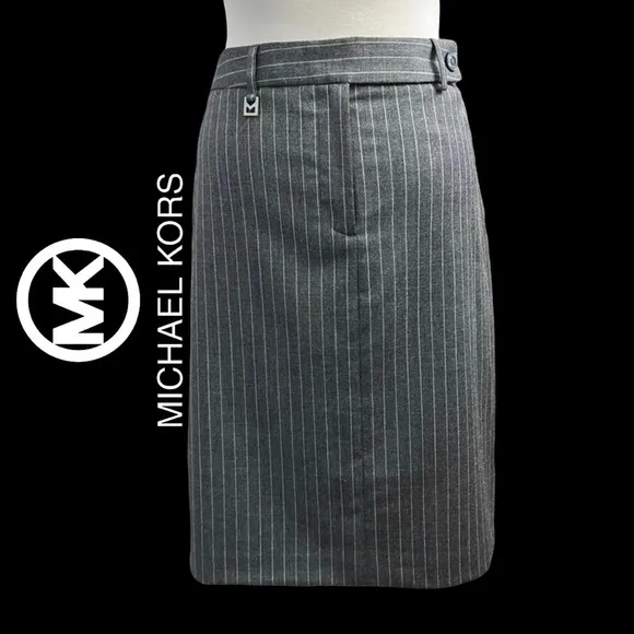 MICHAEL KORS *NWT* WOOL BLEND FULLY LINED PENCIL SKIRT SIZE 10