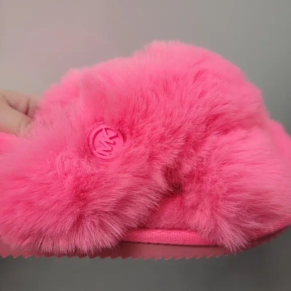 Michael Kors Pink Fluff Slipper/ Shoes
