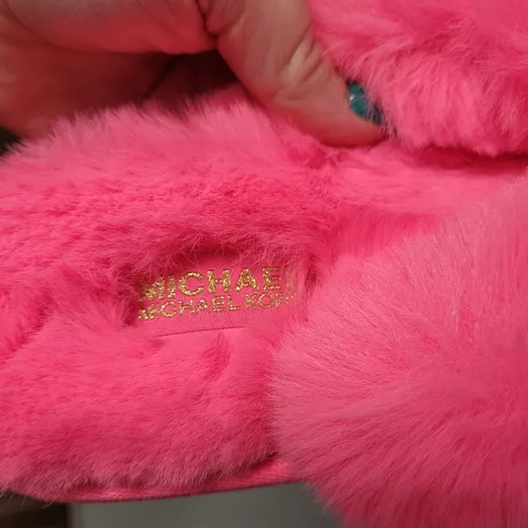 Michael Kors Pink Fluff Slipper/ Shoes