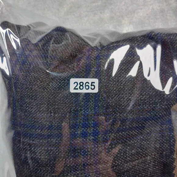 Michael Kors Plaid Blazer Men 46L Dark Gray Glen Check‎ Sport Coat Suit Jacket