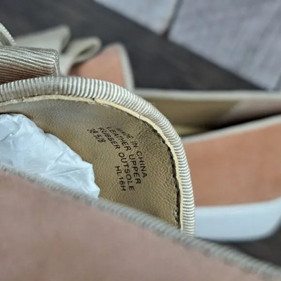 Michael Kors Val Suede Slip On Loafer Sneaker Women's Sz 8 Light Dusk (NIB)